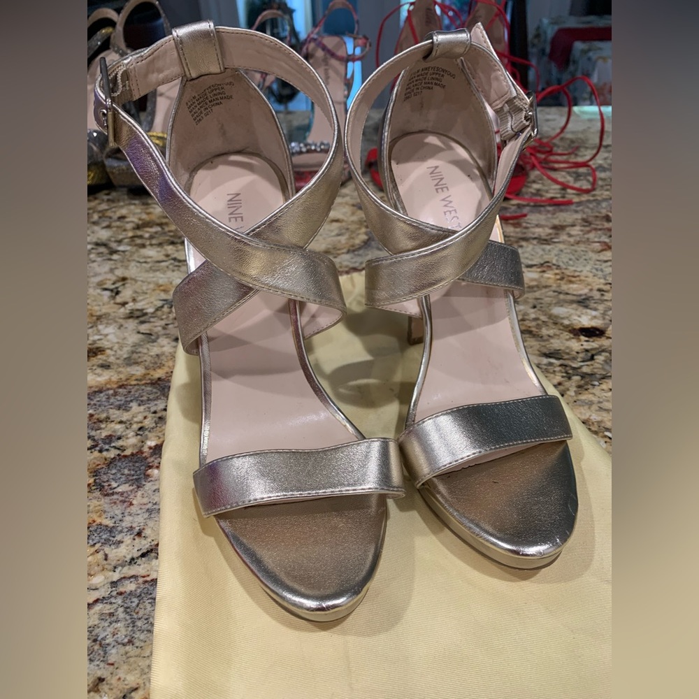 Gold sandals